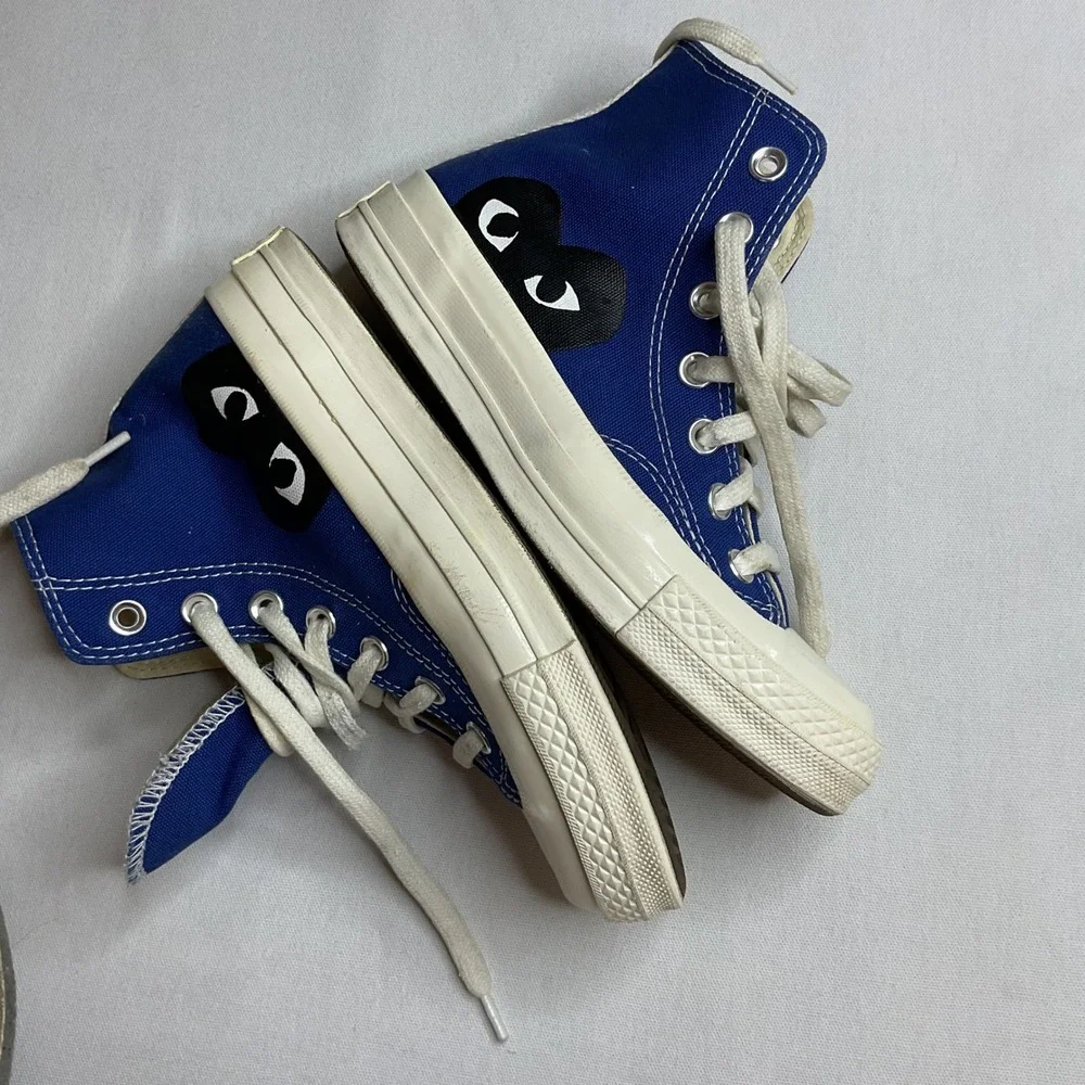 Converse x CDG PLAY Chuck 70 High Top Heart Sneakers 171846C Mens 3 Womens 5